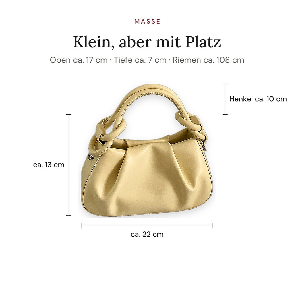 Monaco Maße – ca. 22 cm breit, 13 cm hoch, 7 cm tief, Henkel ca. 10 cm