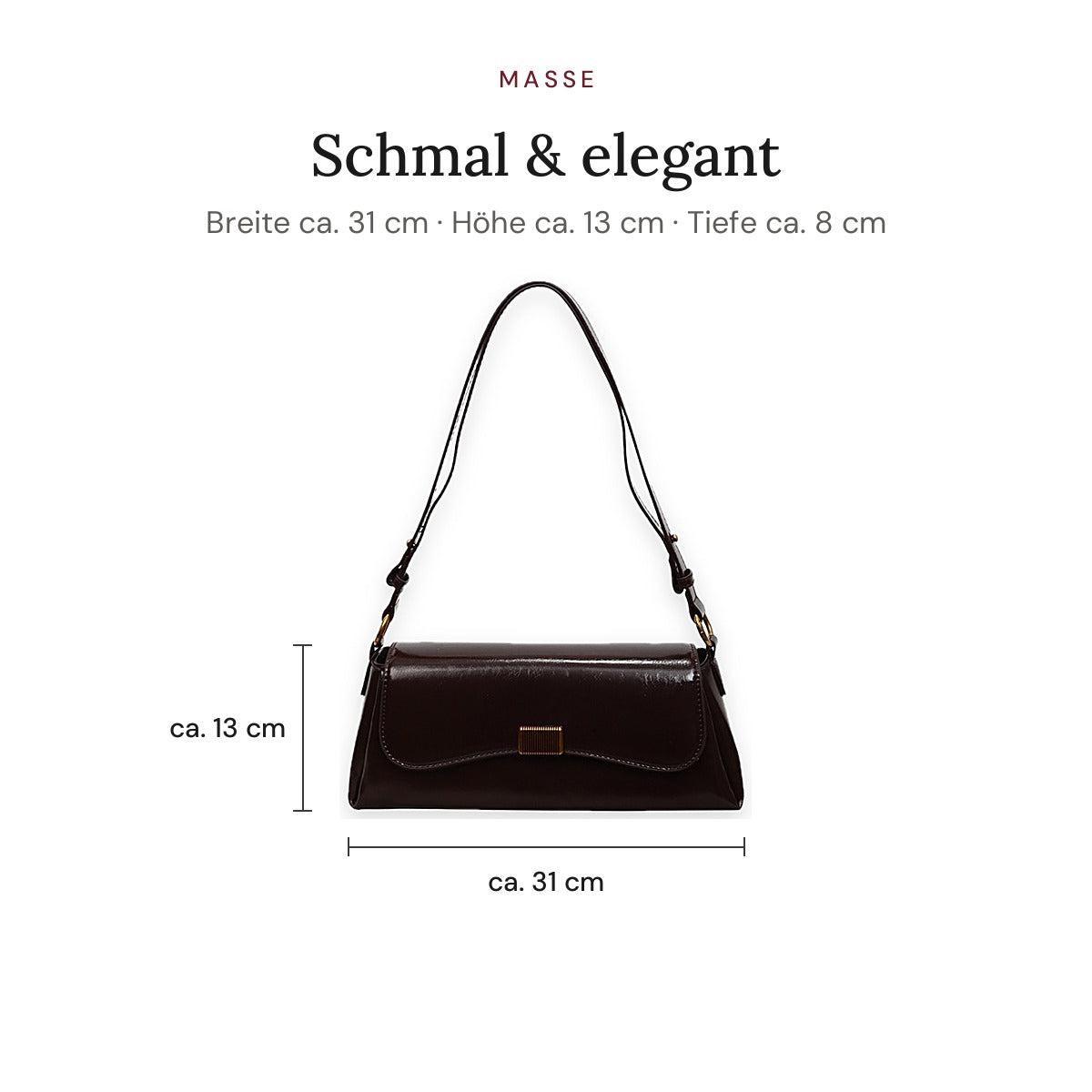 Paris Maße – ca. 31 cm breit, 13 cm hoch, 8 cm tief